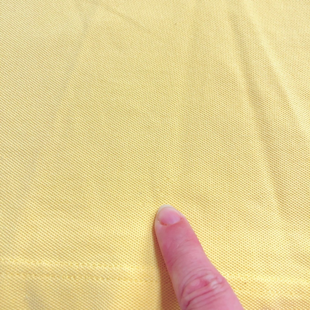 Vintage Lilly Pulitzer shrunken textured polo shirt Pima cotton blend imperfect - Picture 5 of 12